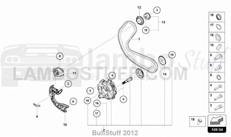 2020 Lamborghini HURACAN PERFORMANTE SPYDER USA TIMING CHAIN (109.04.00)